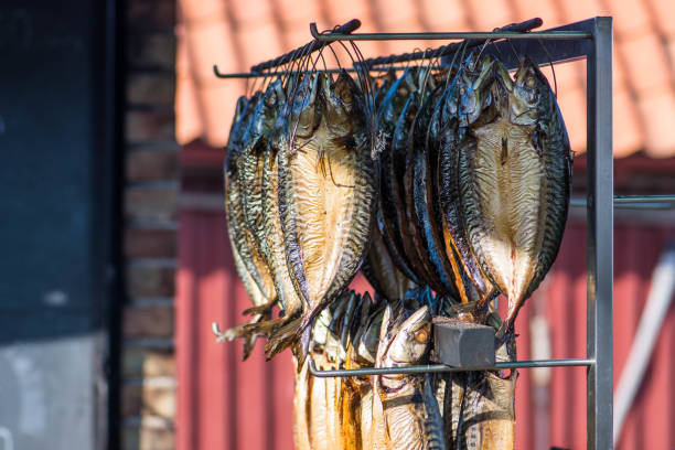 istock Dried smoked spiced mackerel 1224611807