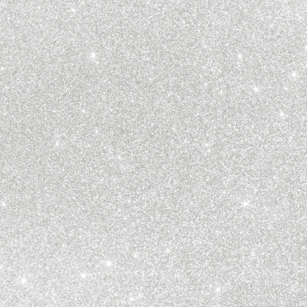 istock Silver glitter background texture white sparkling shiny wrapping paper for Christmas holiday seasonal wallpaper decoration, greeting and wedding invitation card design element 1224617130