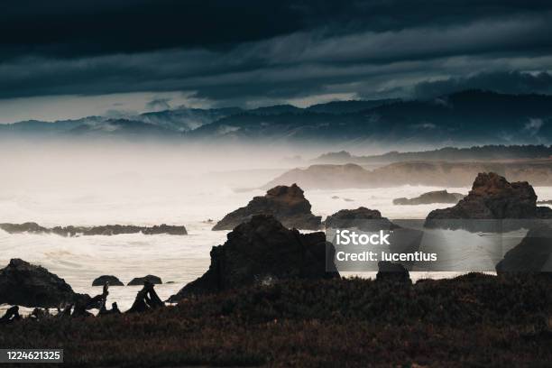 Pacific Coastline After Storm Fort Bragg California Usa Stock Photo - Download Image Now