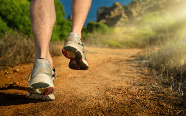 istock Running, closeup of the runner's feet 1224622030
