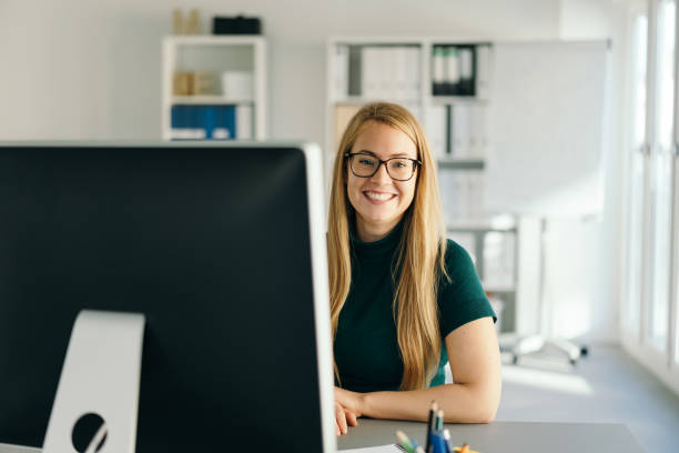 istock Happy successful friendly business manageress 1224622332