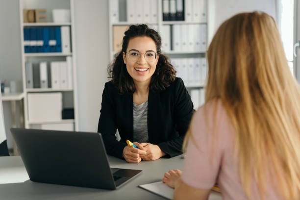 istock Happy vivacious smart young businesswoman 1224623843