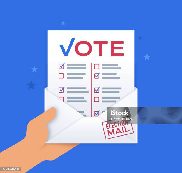 Kuvapankin kuvitus otsikolla Äänestä Postitse – Lataa kuva nyt - Voting by Mail, Äänestää, Käsi