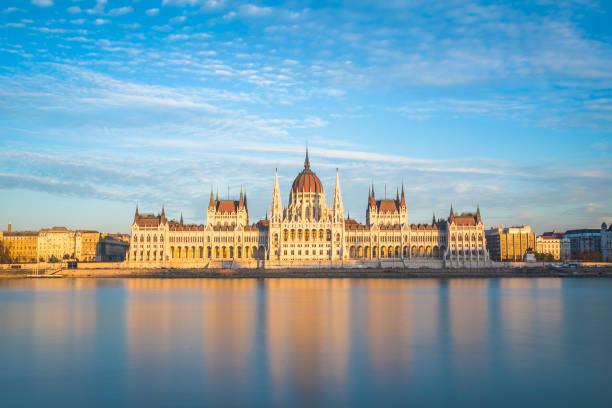 istock Hungarian Parliament building at Sunset 1224635439