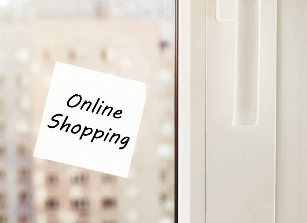 istock Paper with text online shopping strategies for text with background 1224636199
