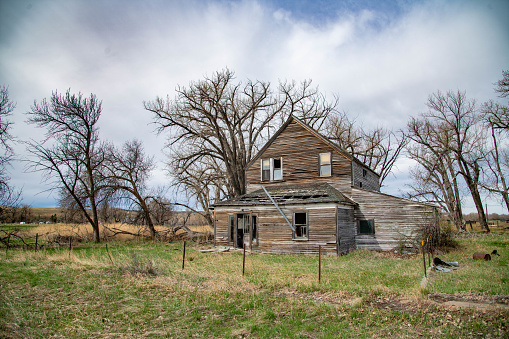 Very old dilapidated abandon house in Texas