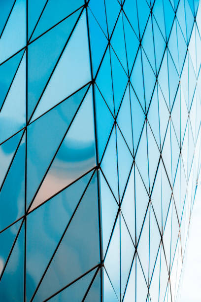 istock Metal wall of triangles 1224637394