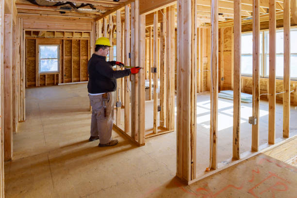 istock Electrical specialist checking inspects house electrical systems, electrician holding tablet PC 1224639015