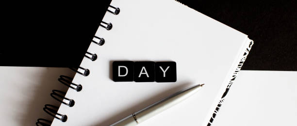 istock Business Words on notepad. Work business tex Day 1224643382