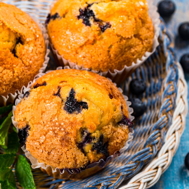 istock Muffins with Blueberries and Fresh Blueberries 1224645710
