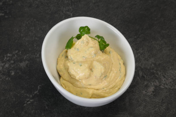 istock Hummus snack with olive oil 1224658032
