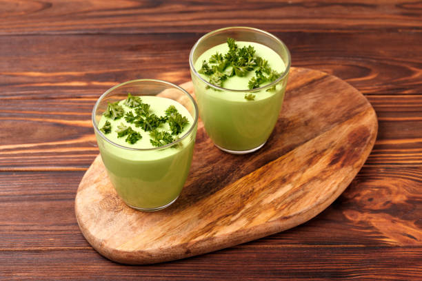 istock green smoothie with avocado, cucumber, celery and thyme 1224659202