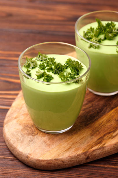 istock green smoothie with avocado, cucumber, celery and thyme 1224659526