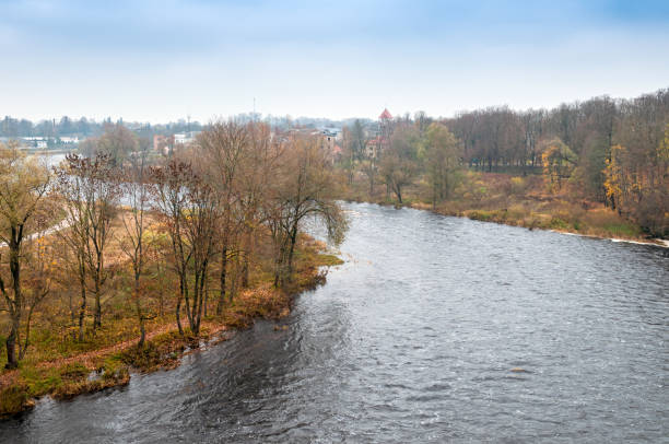istock Autumn landscape on the Lielupe River. Bauska. Latvia 1224662200