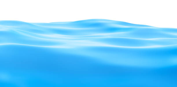 istock calm sea waves, blue ocen, simple landscape, 3d render 1224662291