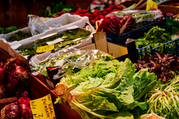 istock A market stall with vegetables. 1224668415