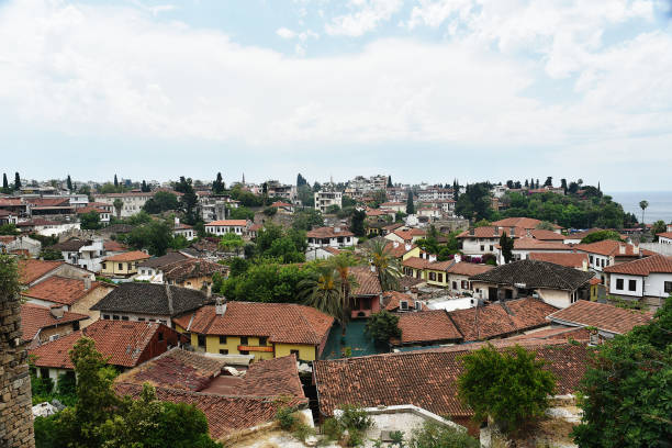 istock Panoramic views of the roofs old town Antalya 1224675568