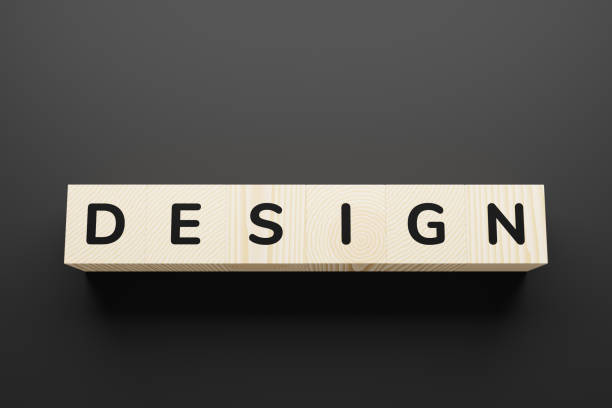 istock Design is an inscription on toy cubes. 1224677642