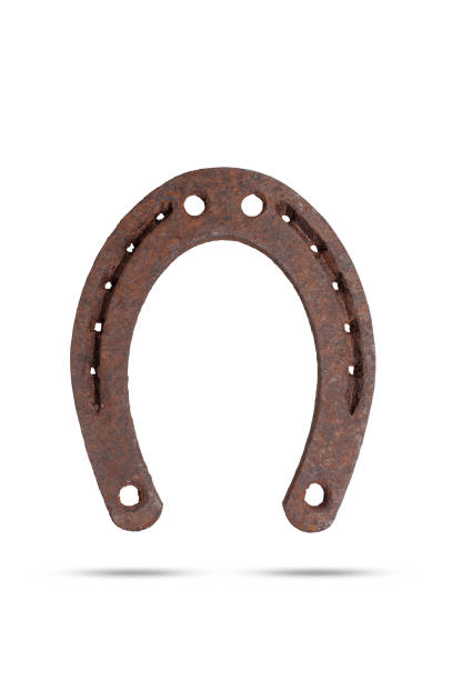 istock old rusty horseshoe isolated on a white background 1224681617