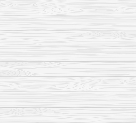 White wood texture vector illustration. Wooden horizontal light plank pattern with grunge surface for floor parquet, modern textured rough wall, rustic home interior design. Grey timber background
