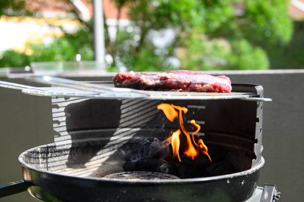 istock Rump skirt on grill. Selective focus. 1224705093
