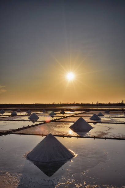 istock Salt pan with sunset in Tainan, Taiwan 1224712669