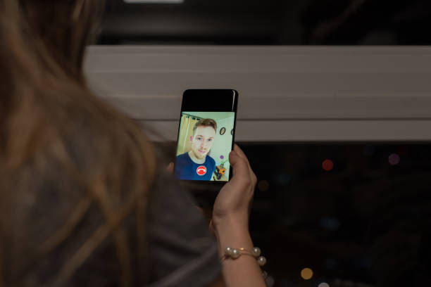 istock Woman on a video call with her boyfriend 1224720118