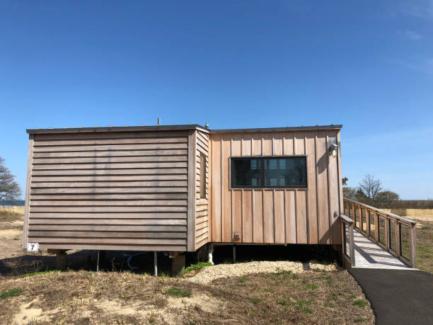 istock A Wooden Cabin at Heckscher State Park 1224721262