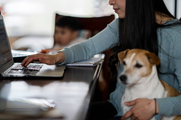 istock Mother Working from Home with Toddler Son 1224726313