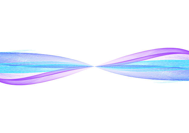 White background with abstract wave of color gradient