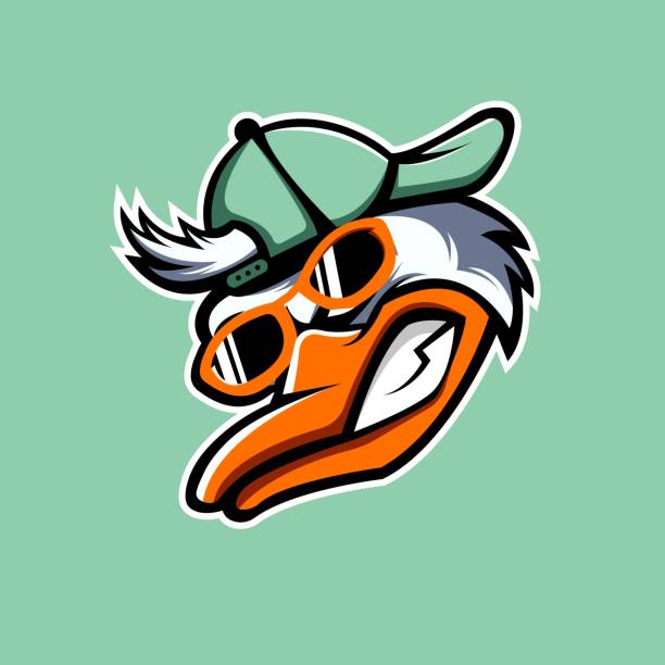 animal mascot for sport team animal mascot logo design with modern illustration concept style for badge, emblem and t shirt printing. Angry animal illustration for sport team. cool logo stock illustrations