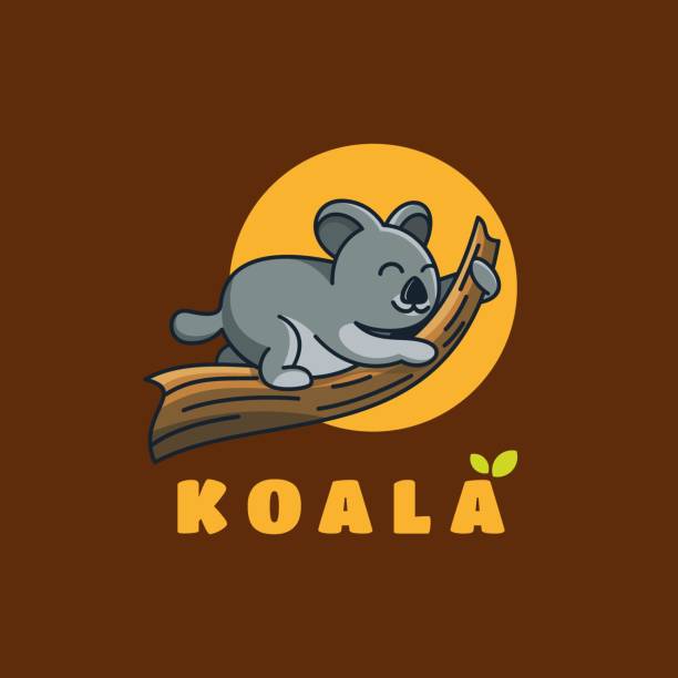 illustrazioni stock, clip art, cartoni animati e icone di tendenza di illustrazione vettoriale koala cute cartoon style. - stuffed animal toy koala australia