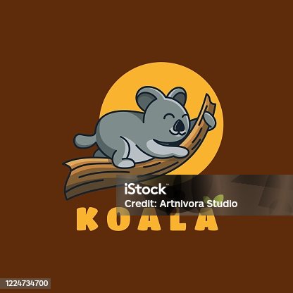 istock Vector Illustration Koala Cute Cartoon Style. 1224734700