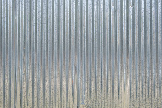 металлический лист гофрированной оцинкованной текстуры профиля, фон. - corrugated steel стоковые фото и изображения
