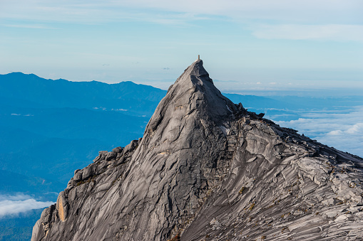 South peak of Kinabalu mountain in Borneo island, Sabah state in Malaysia, Asia