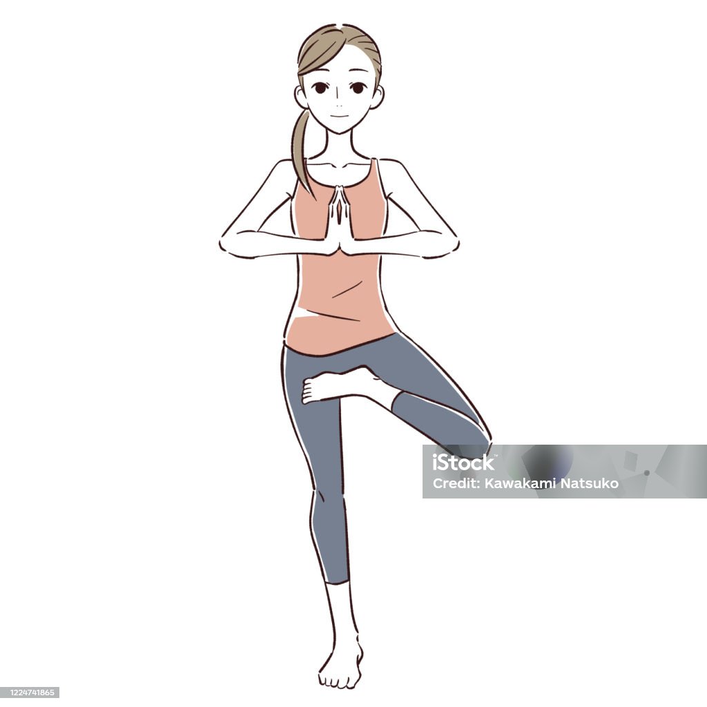 Hình Minh Họa Vector Yoga Nữ Lối Sống Lành Mạnh Hình minh họa Sẵn ...