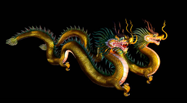 istock Golden Chinese Dragon 1224747051