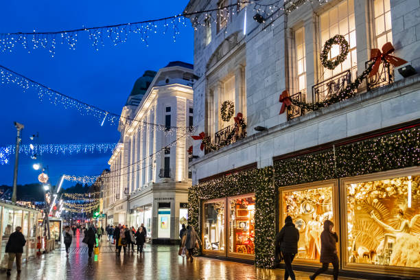 Christmas in Cork, Ireland stock photo