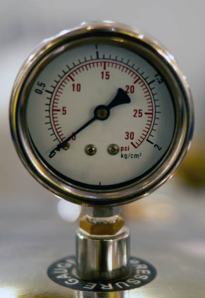 istock Close-up of Analog meter in an Industry 1224755030