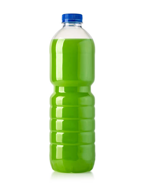 istock Plastic bottles with fresh organic juice 1224756564