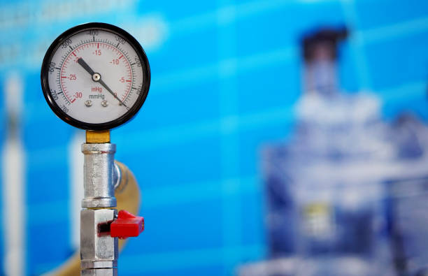 istock Close-up of Analog meter in an Industry 1224757684