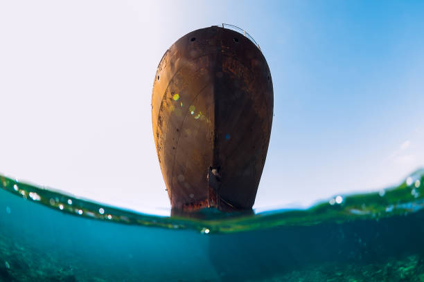 istock Telamon wreck ship in blue ocean. Arrecife, Lanzarote 1224760947