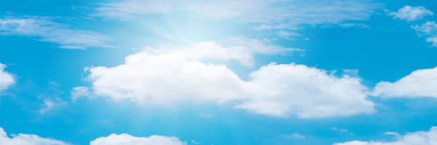 istock Beautiful blue sky cloudsfor background. Panorama of sky. 1224761547