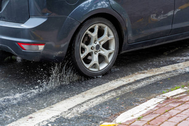 istock tire splashing in water 1224762342