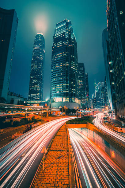 istock Hong Kong central district at night 1224763901