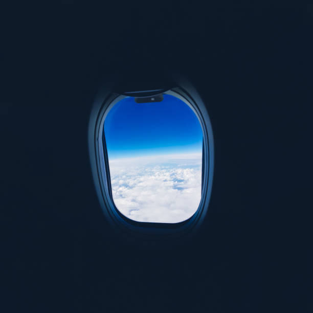 istock View from the plane window to the clouds and sky during the flight 1224766910
