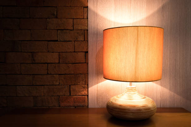 istock Classic electrical lamp in Bedroom - Relaxation time. 1224769333
