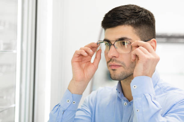 istock Portrait of handsome young guy wearing spectacles 1224772594