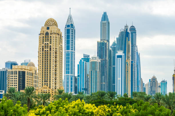 istock skyline of the ultra modern district - Dubai Marina 1224775455