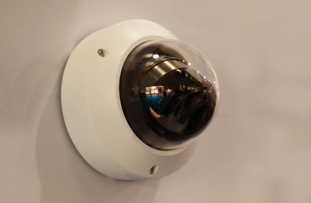 istock Close-up of CCTV camera 1224783098